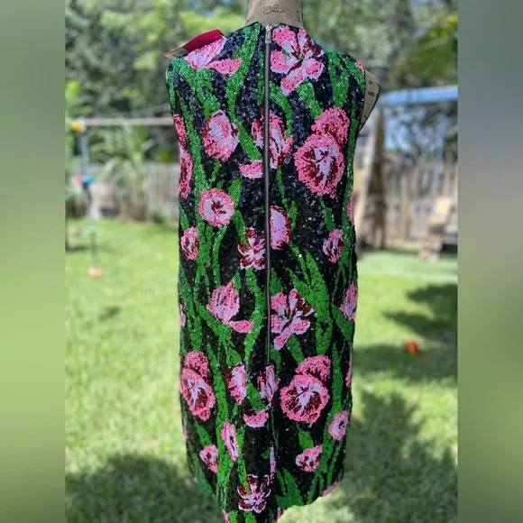 NWT LILLY PULITZER SIZE 12 AXLEE SEQUIN DRESS *PARTY PETALS*